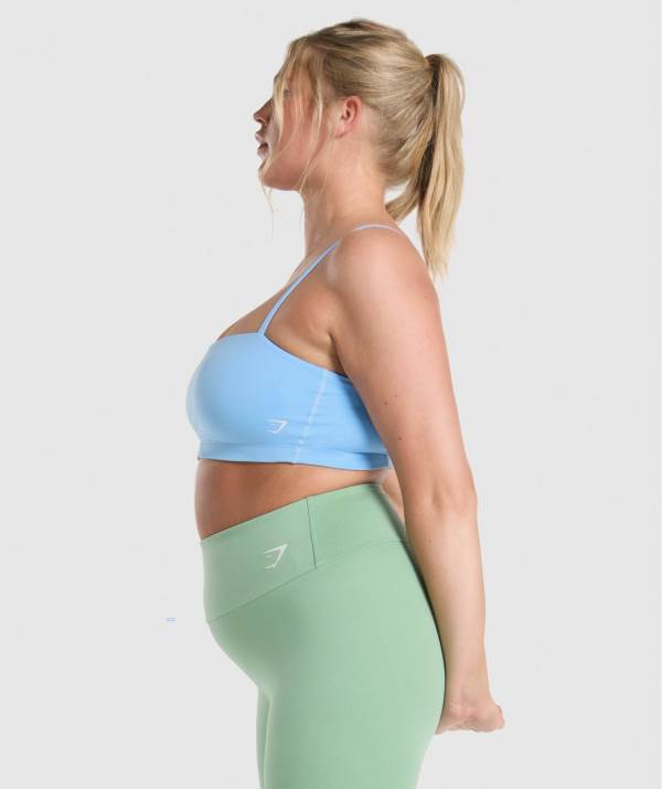Damske Športové Podprsenky Gymshark Bandeau Svetlo Modre | VY0934618